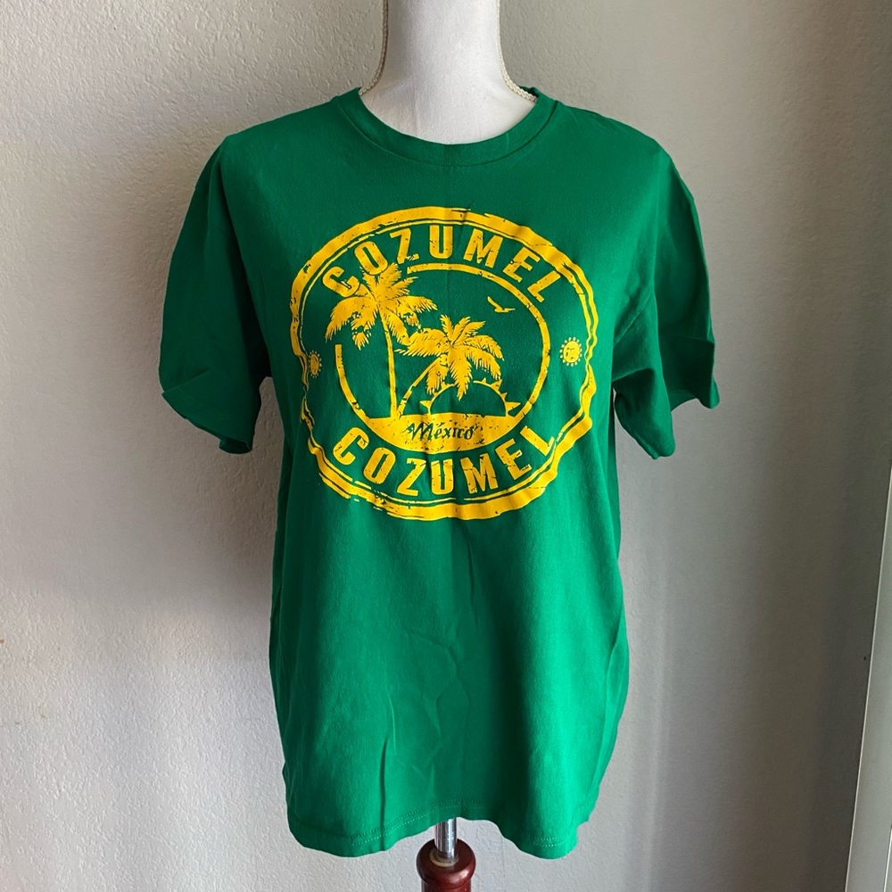 Green Cozumel Graphic T-Shirt